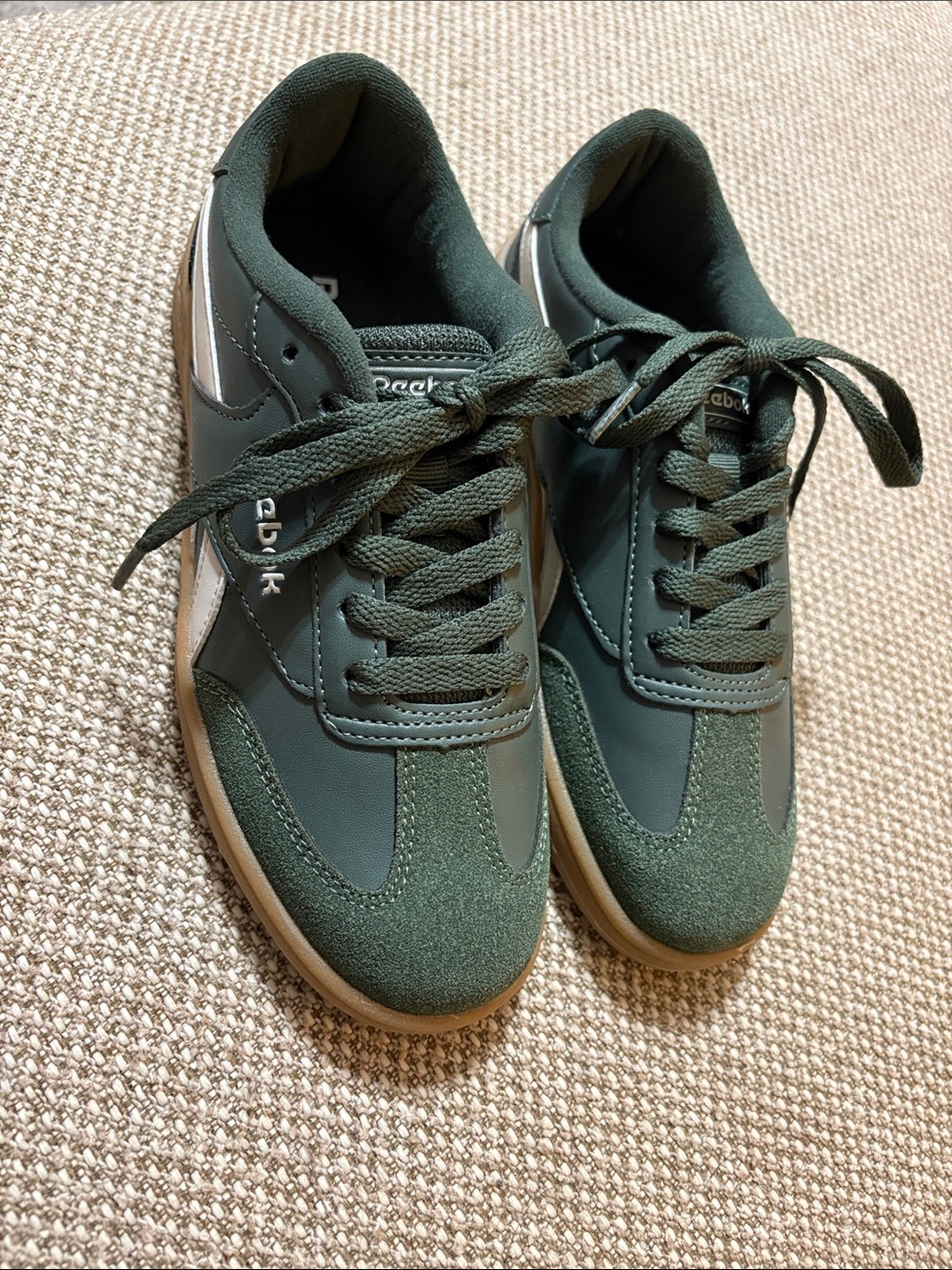 Reebok Forte Lounger Sneakers Olive Green Suede